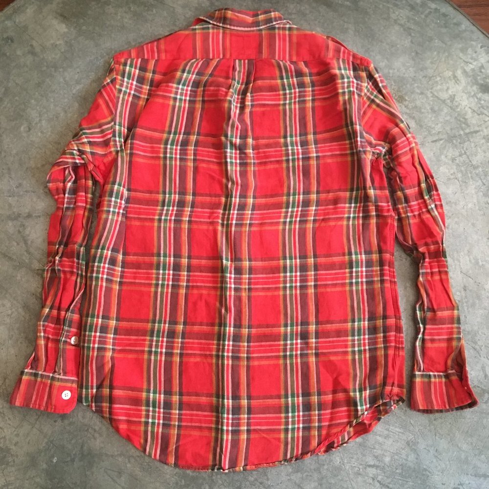 Iconic Polo Ralph Lauren Plaid Flannel Shirt Sz M - Picture 4 of 5